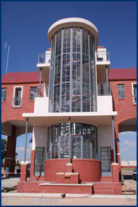 Red Arch Windows